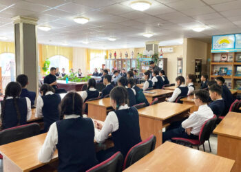 №175 мектеп-лицейінде оқушылармен кездесу өтті