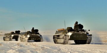 Әскери техниканы жүргізу сабағы өтті