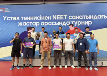 NEET санатындағы жастар арасында үстел теннисінен турнир өтті